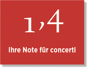 concerti bekommt gute Noten