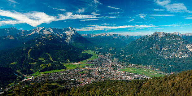 Mit der Aussicht auf den Wetterstein fand Strauss Inspiration nicht nur für seine Alpensinfonie