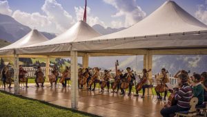 Cello-Orchester bei der Internationale Sommerakademie 2016 in Lenk