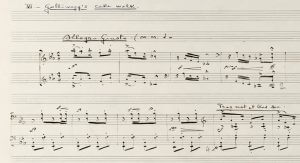 Claude Debussy: "Golliwog's Cake Walk" aus "Childrens's Corner". Handschrift von 1908