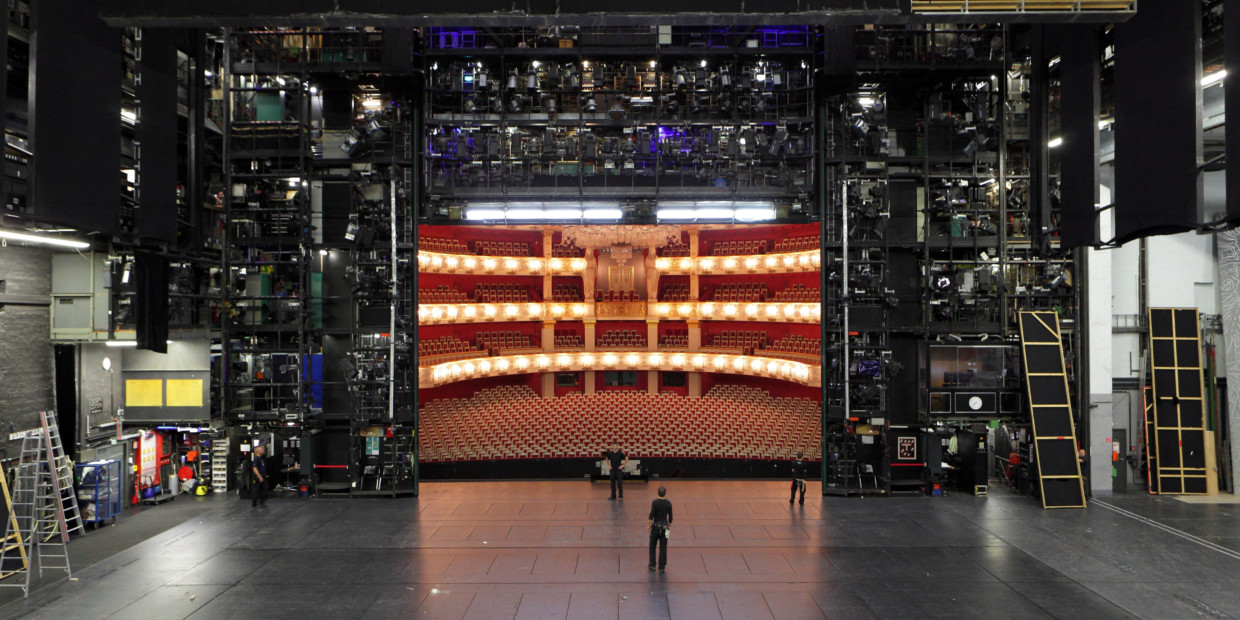 Bühnenraum der Bayerischen Staatsoper