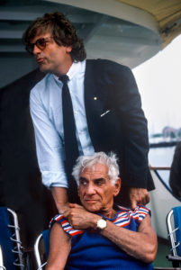 Leonard Bernstein und Justus Frantz, 1986