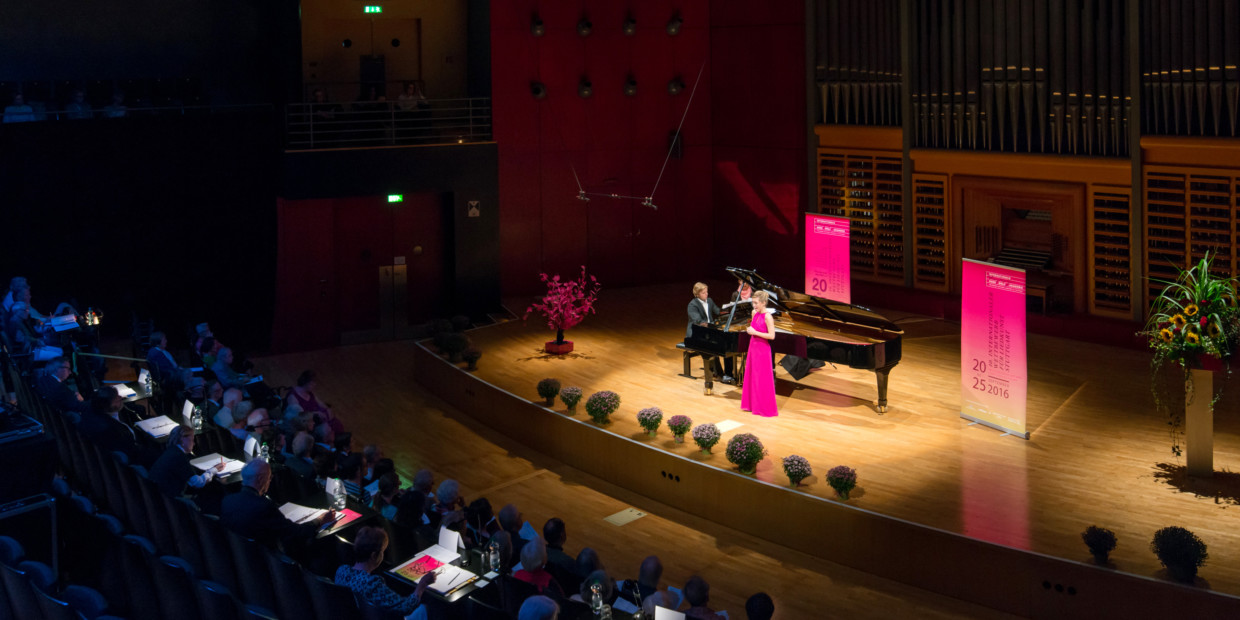 Internationaler Wettbewerb für Liedkunst Stuttgart der Hugo-Wolf-Akademie. Hier: Finalrunde 2016