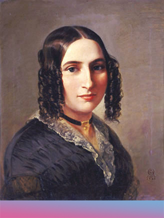 Fanny Hensel, 1842Fanny Hensel. Gemälde von Moritz Daniel Oppenheimer, 1842