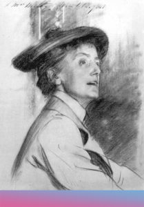 Ethel Smyth. Kreidezeichnung von John singer Sargent, 1901