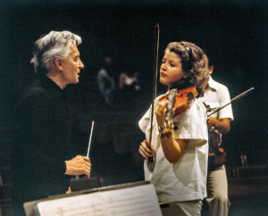 Herbert von Karajan und Anne-Sophie Mutter, ca. 1978