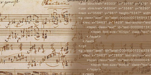 Digital-interaktive Mozart-Edition: Autograf und Quellcode zur Fantasie c-Moll KV 475