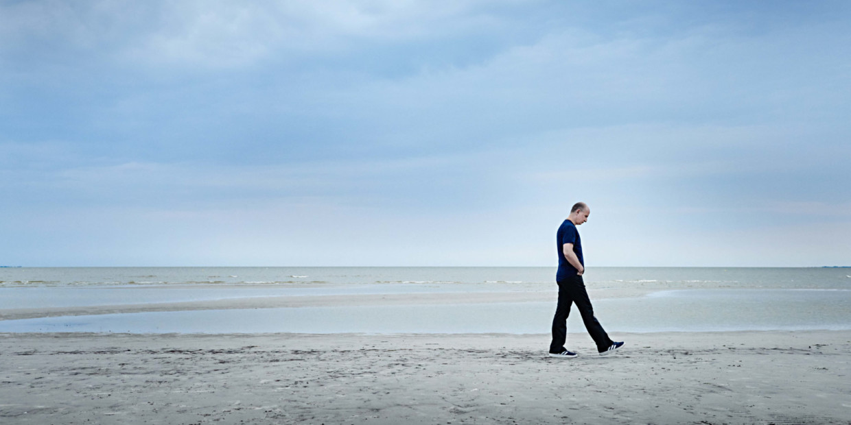 Paavo Järvi am Strand von Pärnu