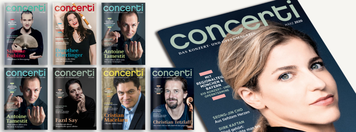 Druckfrisch: die concerti März-Ausgabe!