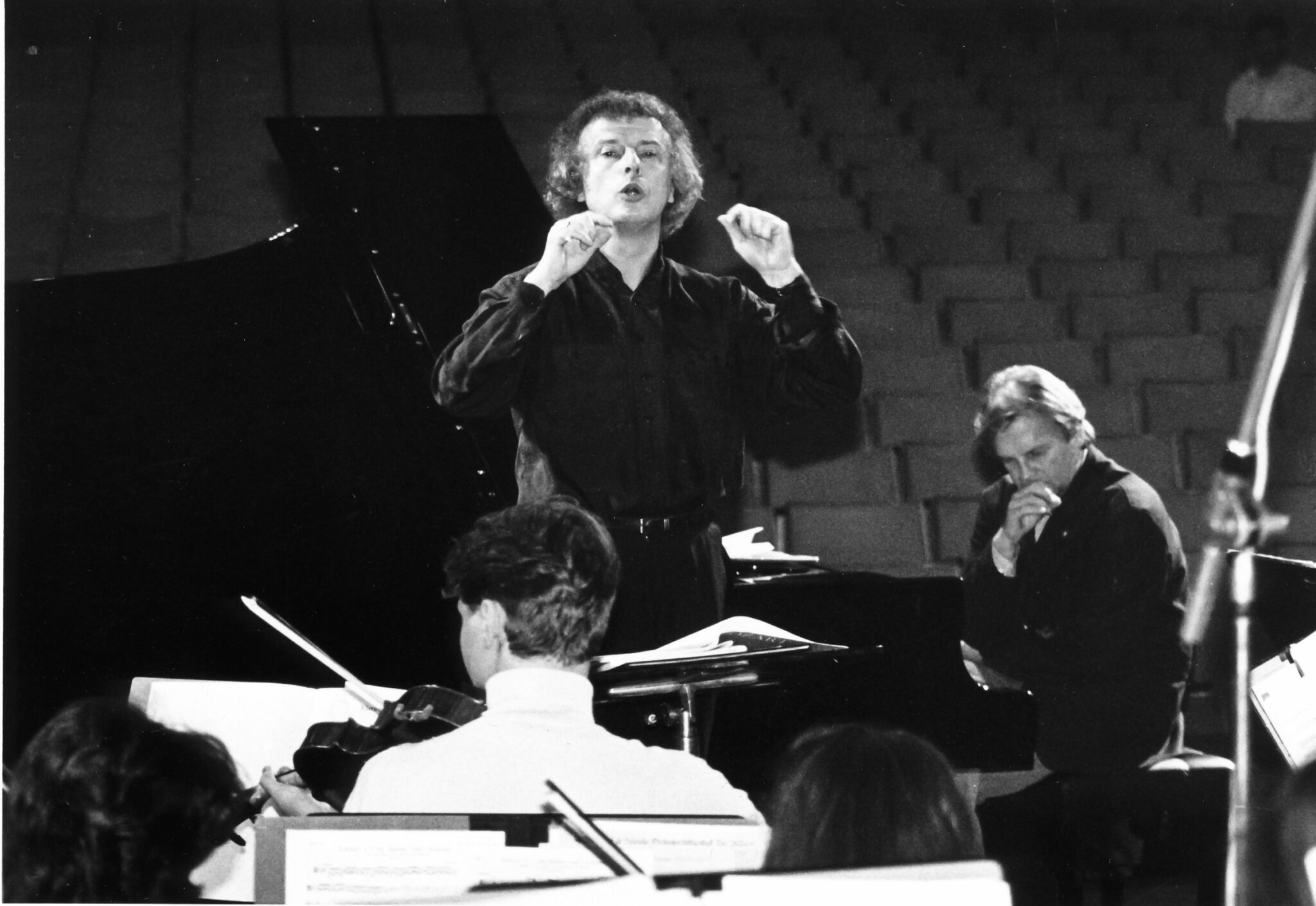 Udo Zimmermann bei den „Tagen des zeitgenössischen Musiktheaters“ der Oper Leipzig im Mai 1992