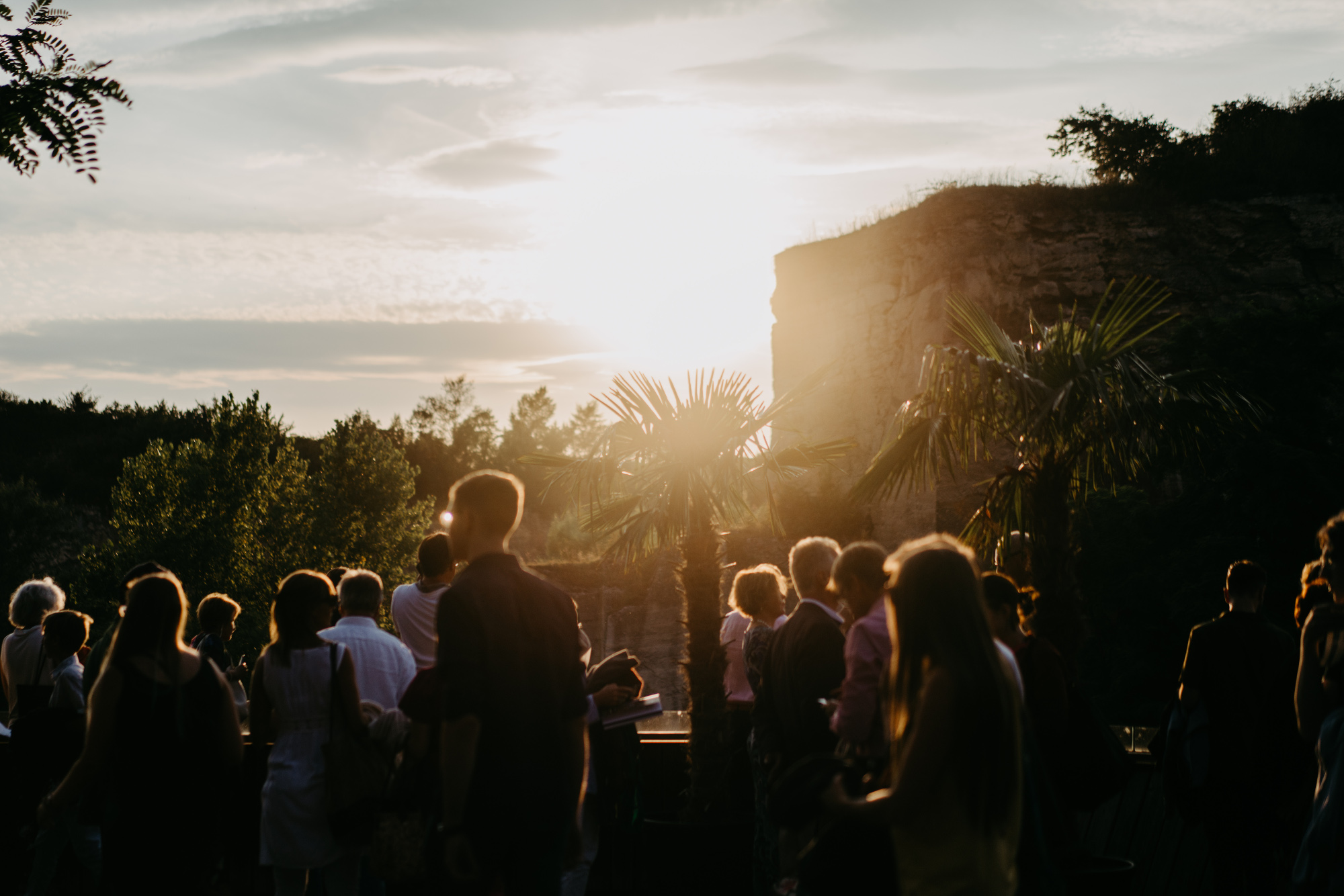 Abendstimmung über dem Festivalgelände