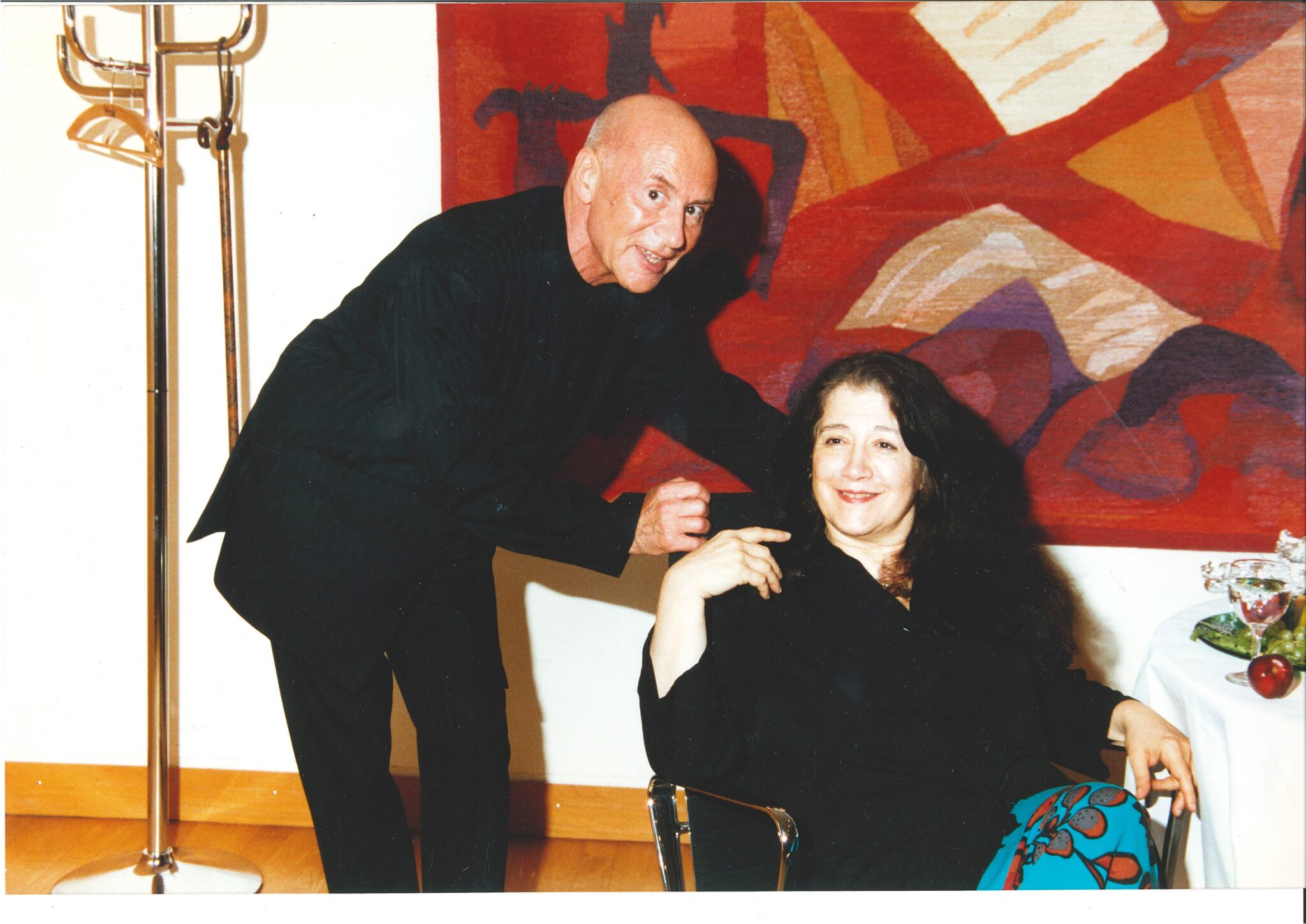 Christoph Eschenbach mit Martha Argerich beim SHMF 2002