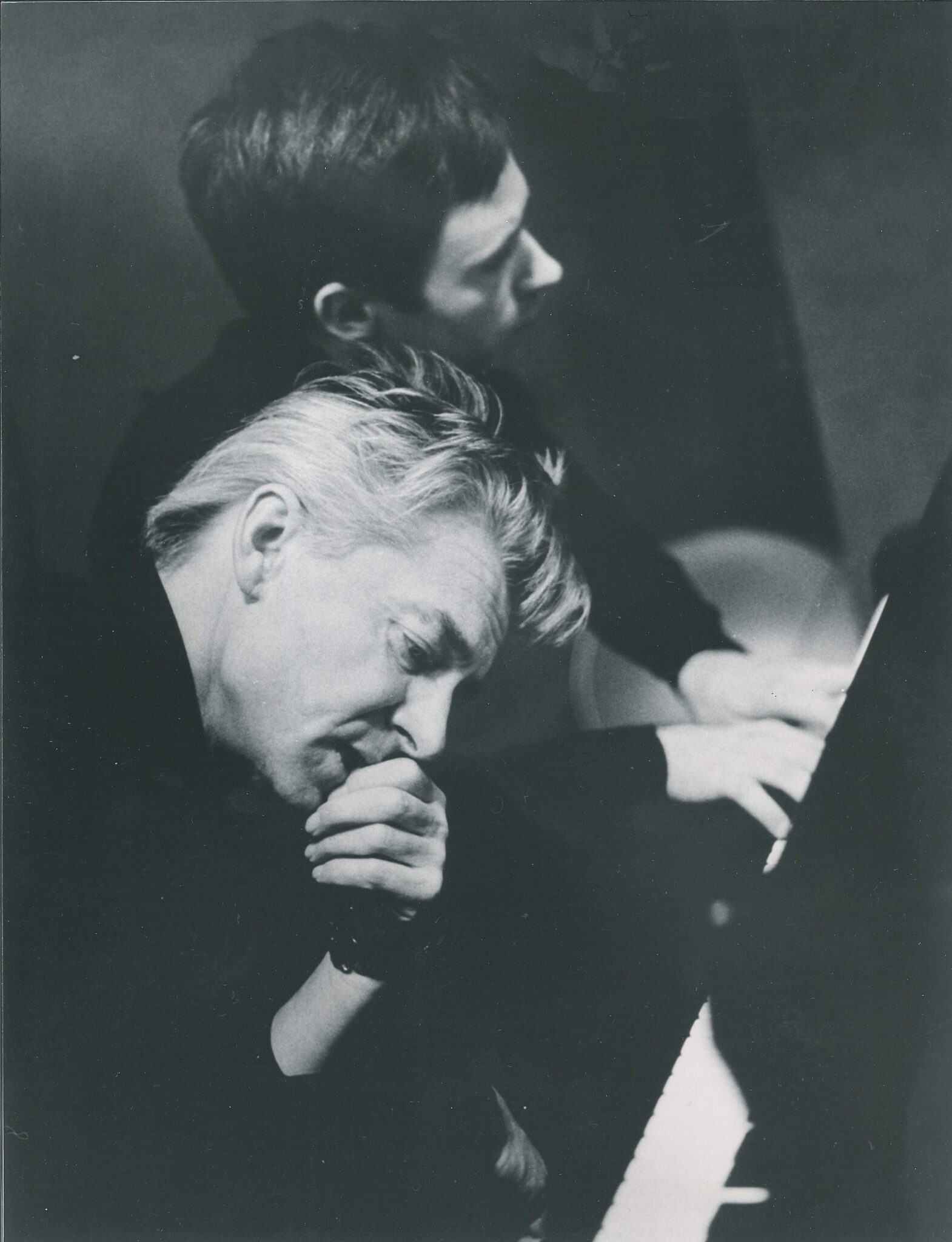 Christoph Eschenbach mit Herbert von Karajan 1966