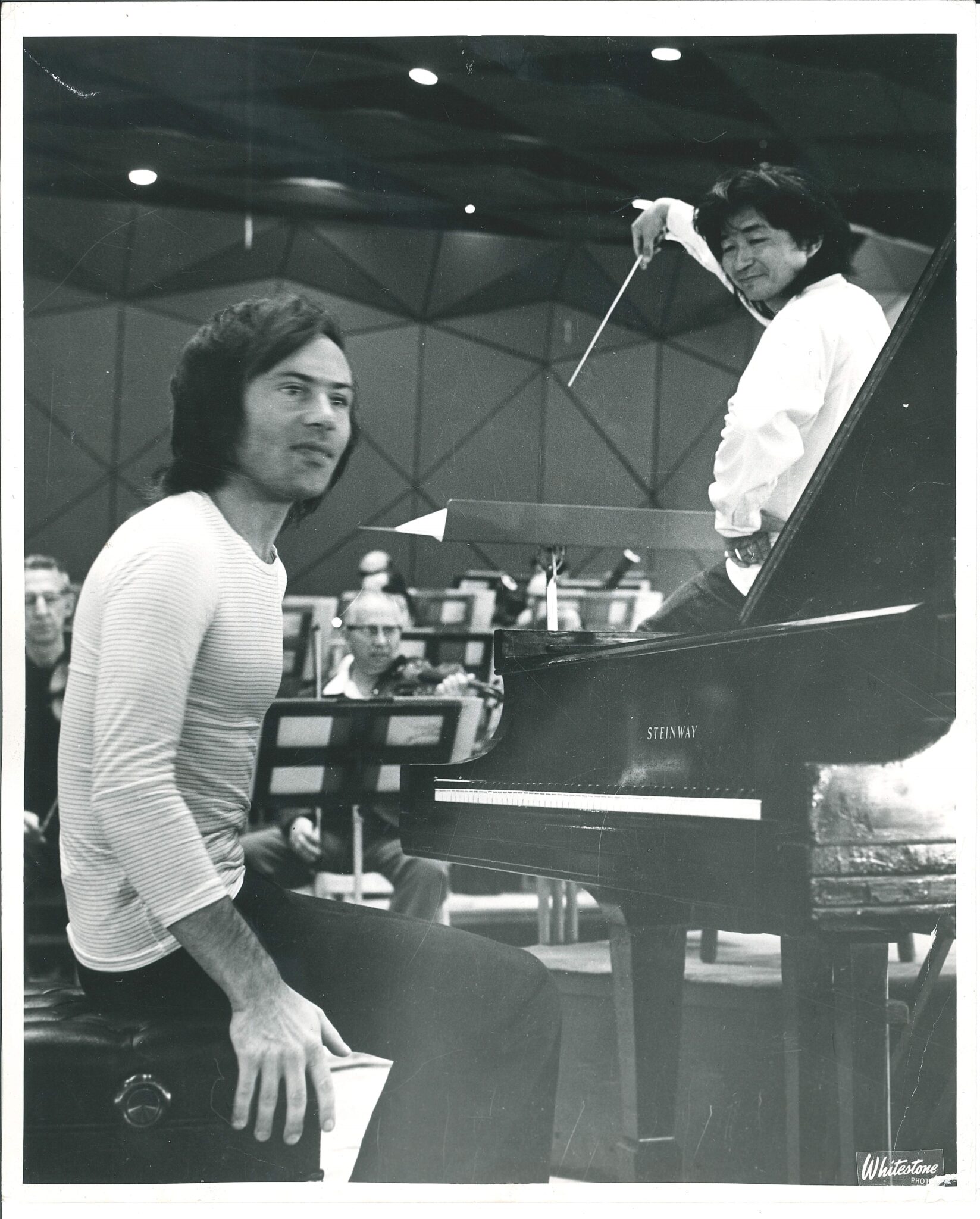 Christoph Eschenbach mit Seiji Ozawa in Tanglewood 1972