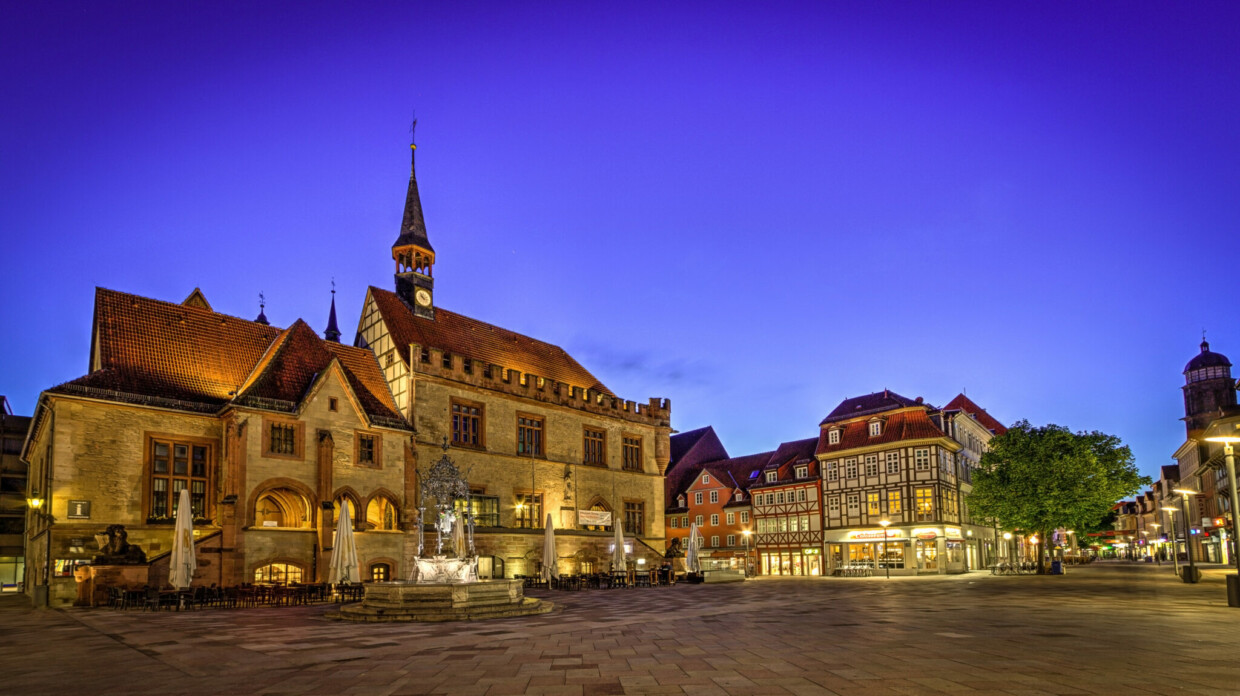 Abendstimmung am Alten Rathaus in Göttingen