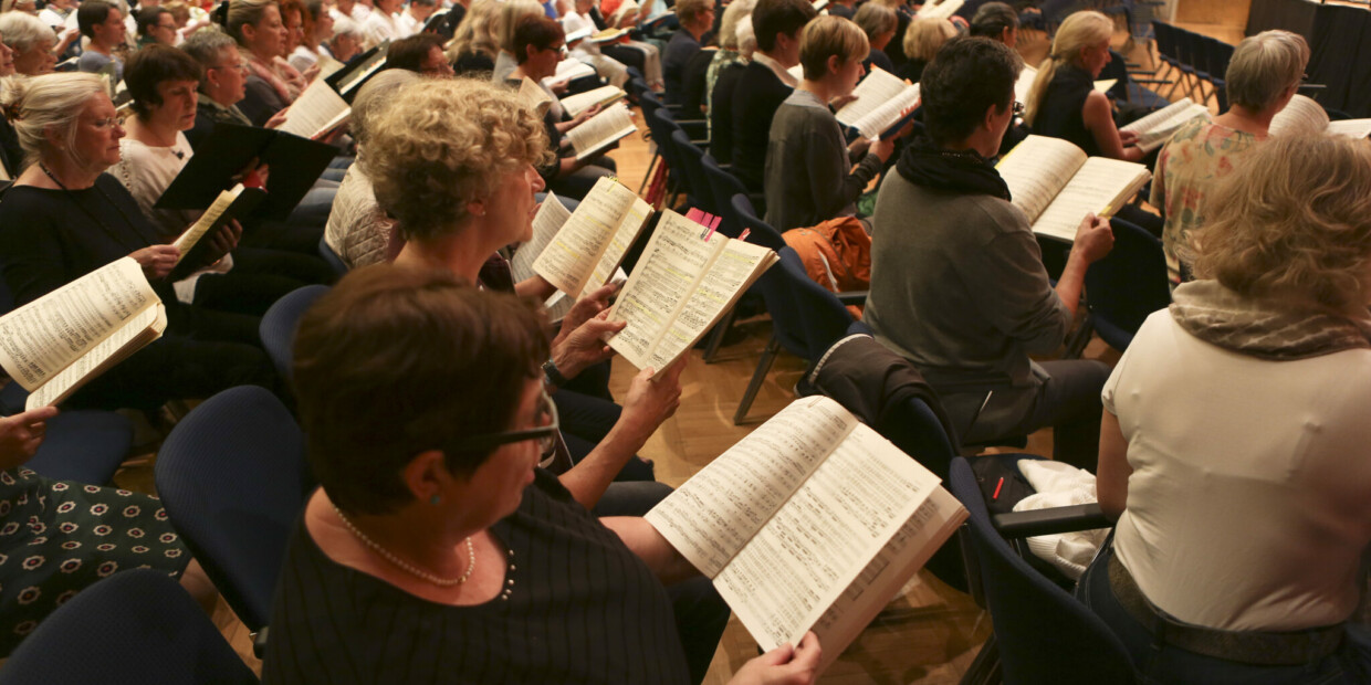 Großes Zusammentreffen beim Mitsingkonzert des Chorfests Stuttgart 2016