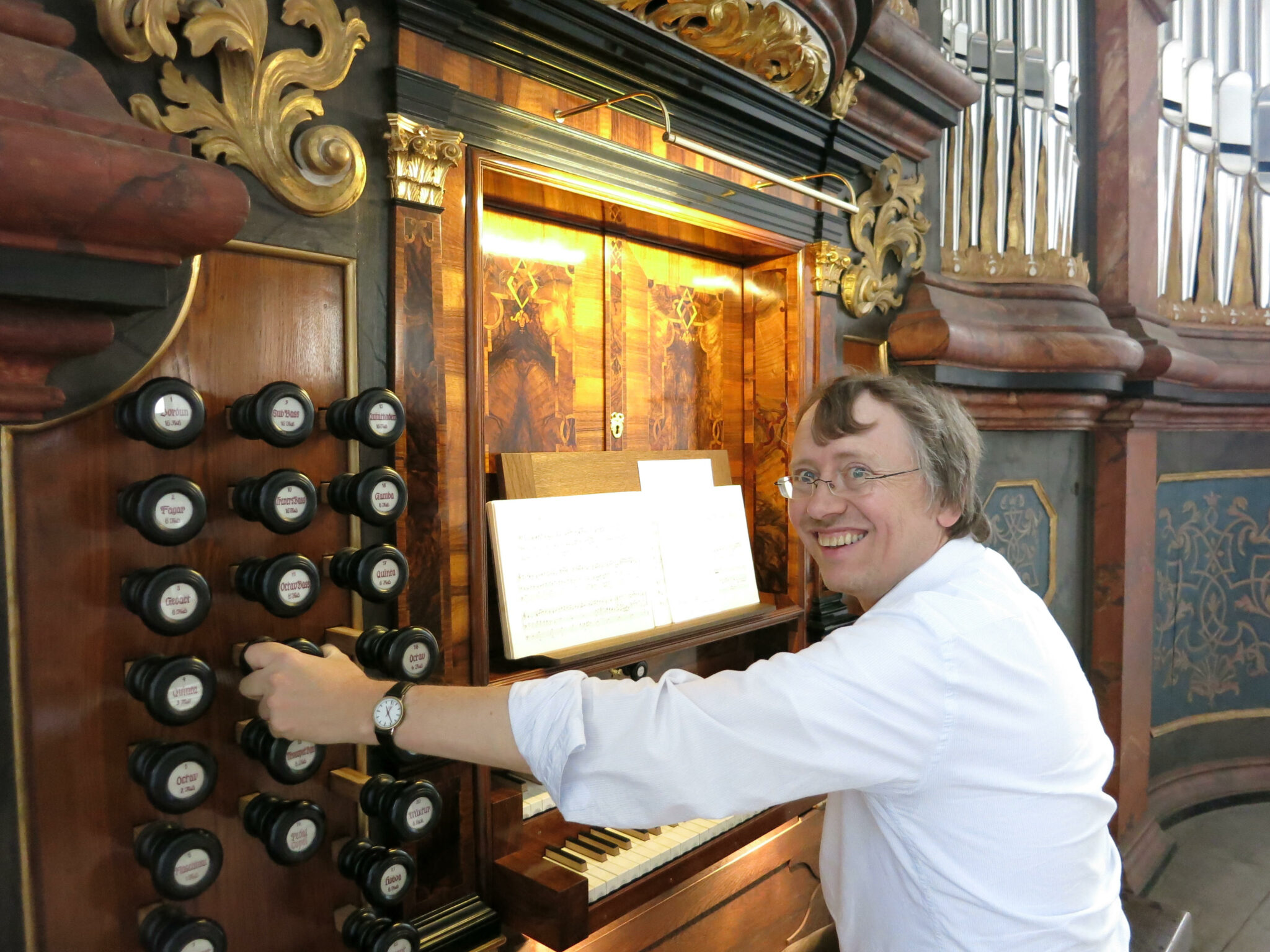 Wolfgang Zerer spielt Werke von Muffat bis Brahms auf der Bürgy-Orgel