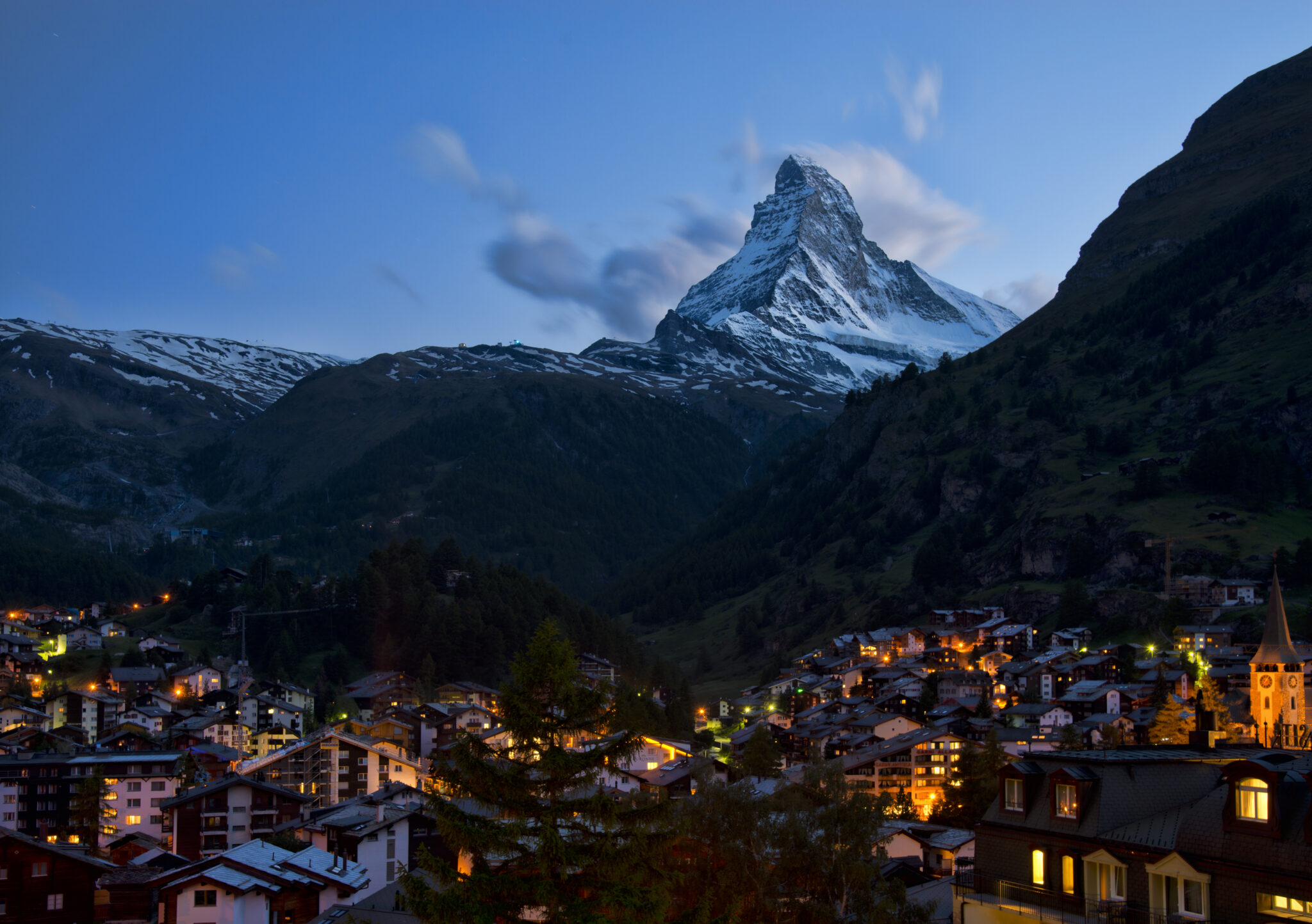 Zermatt bei Nacht