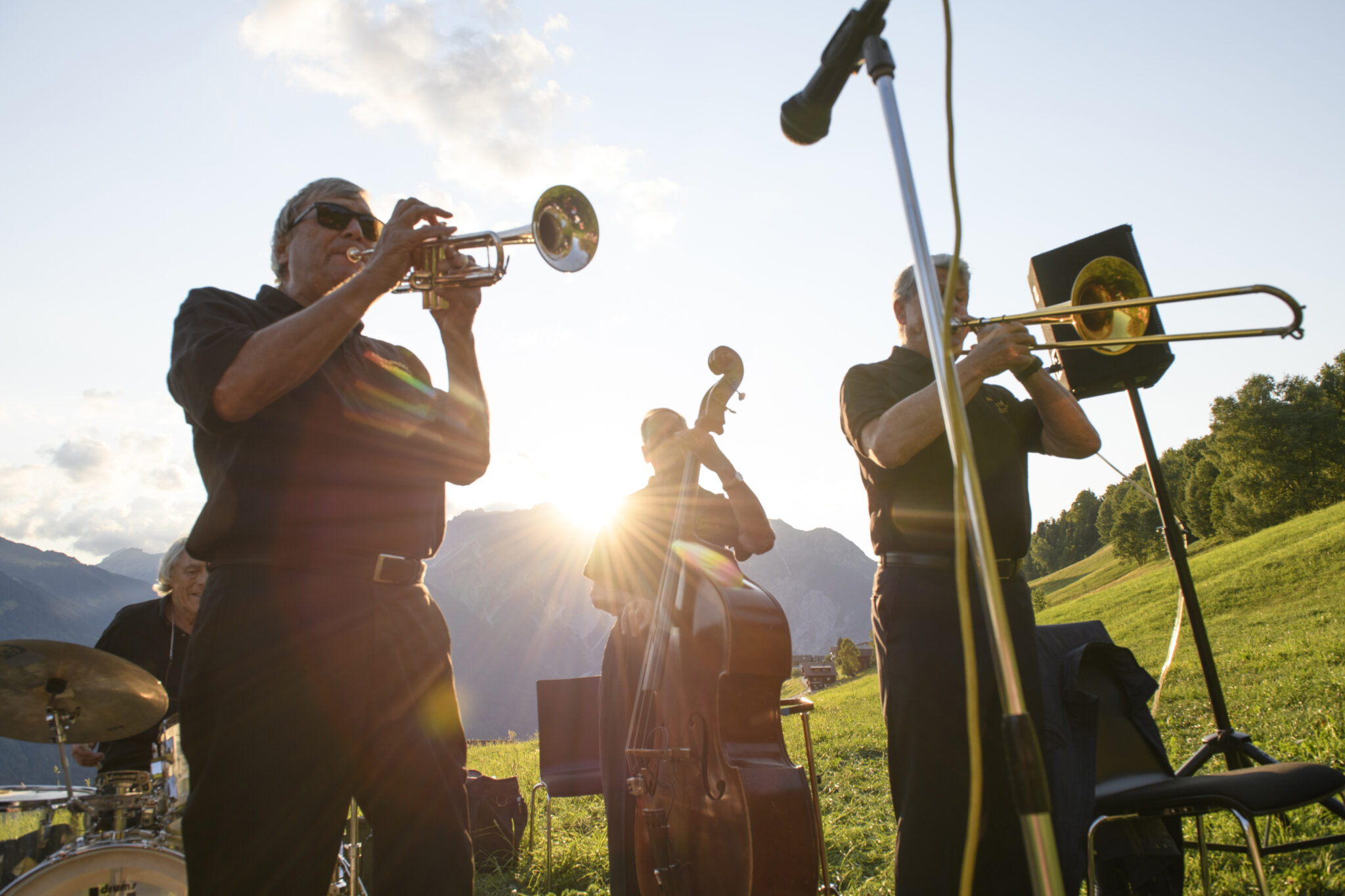 Jazz Picknick auf dem Bartholomaeberg während den Montafoner Resonanzen