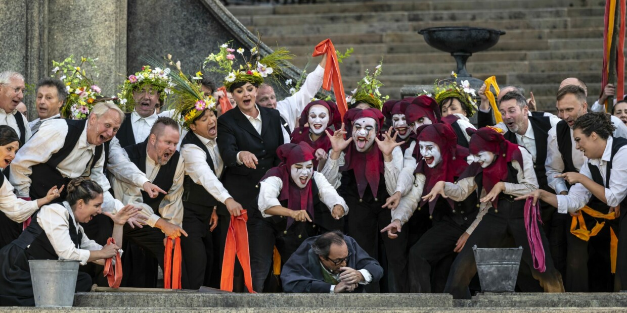 Christophe Berry (Faust) in „Fausts Verdammnis“ bei den Domstufen-Festspielen in Erfurt