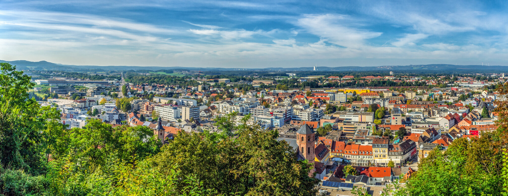 Stadtpanorama Homburg im Saarland