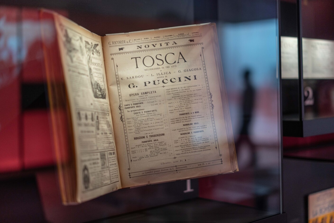  Eine zeitgenössische Zeitungsanzeige für Puccinis „Tosca“