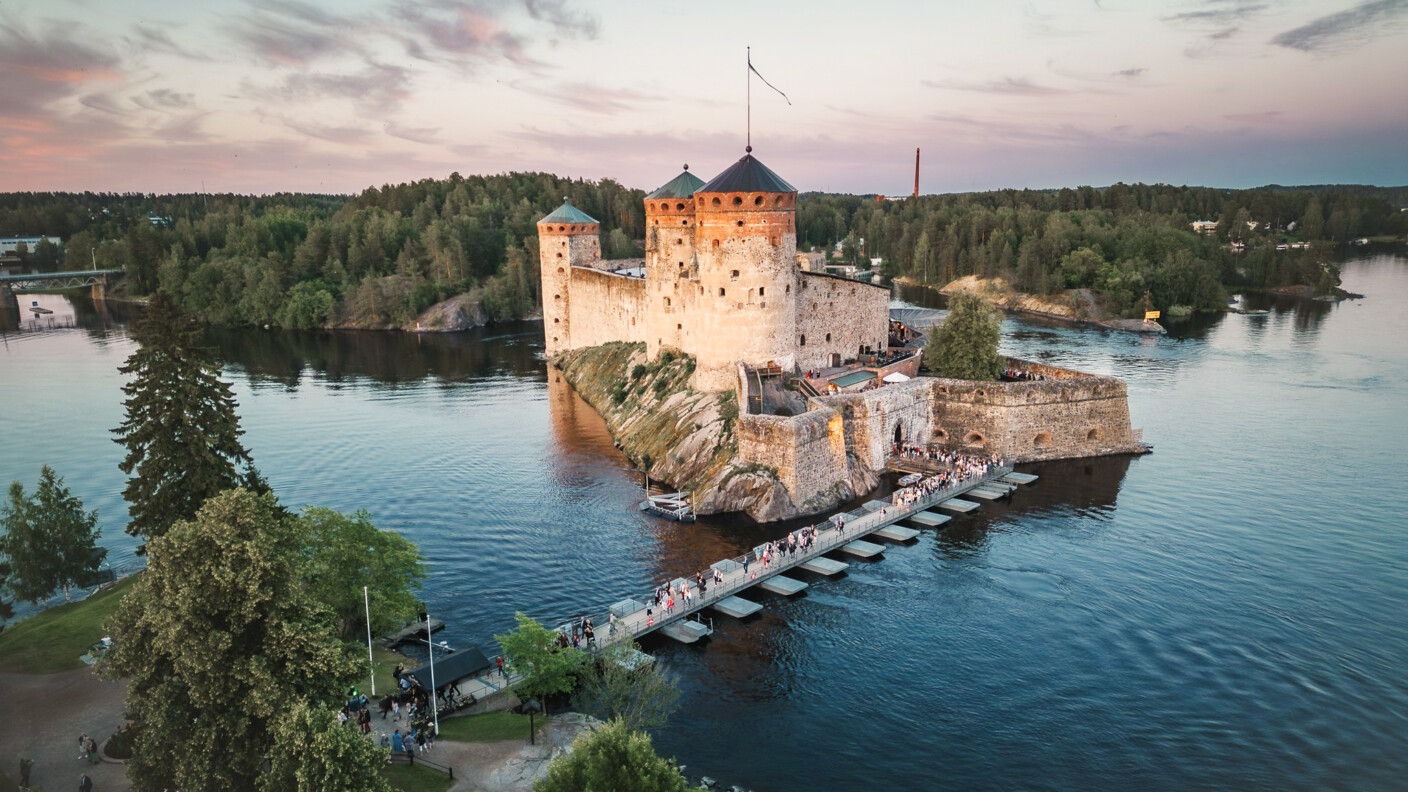 Eine, wenn nicht die schönste Burganlage Nordeuropas: Olavinlinna im finnischen Savonlinna