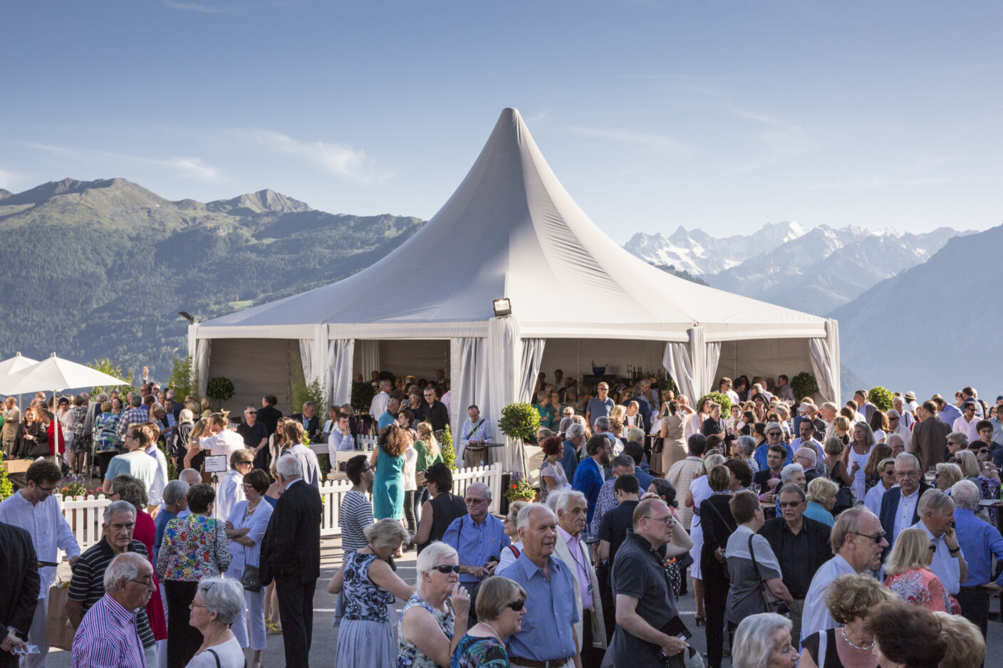 Festival in den Alpen
