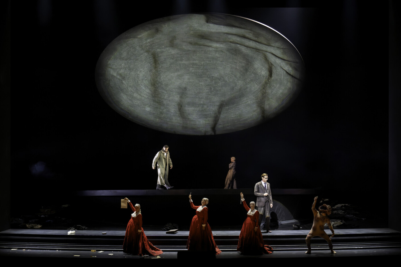 Szenenbild aus „Mefistofele“ an der Semperoper Dresden